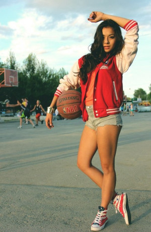 swag girl Basketball fashion Cool stylish convers