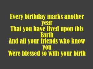 Birthday Poems for a Friend