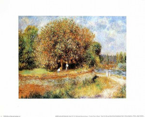 Pierre Auguste Renoir Bluehender Kastanienbaum Poster Kunstdruck