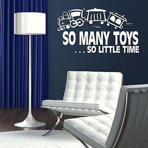So-Many-Toys-Interior-Wall-Quote-Large-Vinyl-Art-Removable-Wall-Quote ...