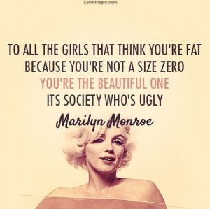 Society Is Ugly celebrities quote celebrity society ugly marilyn ...