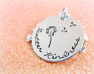 Scatter Kindness Dandelion Necklace - Dandelion Necklace for Her ...
