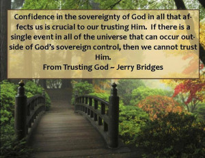 Trusting God.