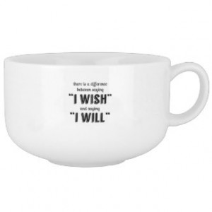 Saying I Will Motivational Inspirational Soup Bowl With Handle