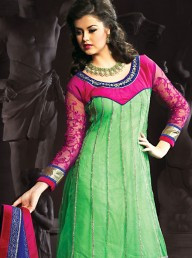 Deep Pink Designer Anarkali