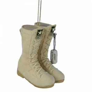 Army combat boots ornament!