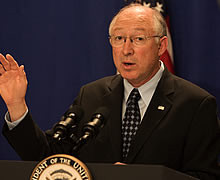 Ken Salazar is resigning from his cabinet position Picture from