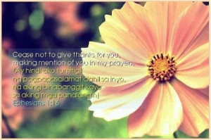 Cease not to Give Thanks