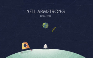 Neil Armstrong Memorial Outer Space Nasa Heroes Artwork Minimal ...