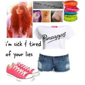 sick and tired of your lies- quote by it was just a Crush