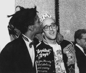 Basquiat and Haring at Club 57 Source: Estate of Keith Haring