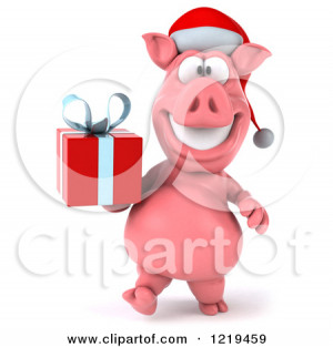 Royalty Free Christmas Pig