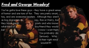 Fred and George Weasley Quotes
