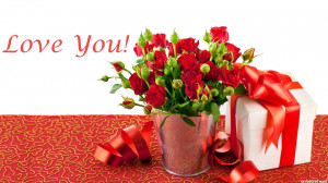 Red Roses Bouquet Love You Quotes Wallpaper 540x303 Red Roses Bouquet ...