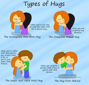 Quotes about types of hugs