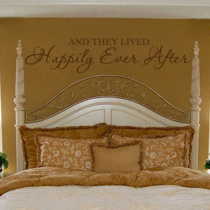 Romantic Wall Decal Bedroom Quote Vinyl Lettering Decor - And They ...