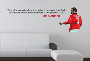 Home • Eric Cantona Seagulls Quote Wall Sticker
