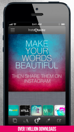 InstaQuote - add text to photos and pictures for Instagram
