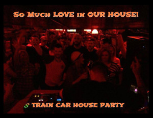 Erin O’Connor And Wesley Holmes At Train Car House Party