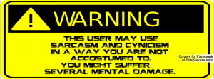Funny Sarcastic Facebook Cover