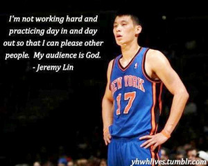 Thread: Jeremy Lin Quote: Working Hard