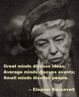 Thursday, 30 October, 2014 – Quote Eleanor Roosevelt – Waste Time ...