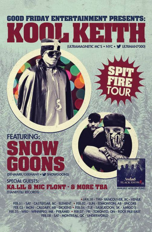 Kool Keith & Snowgoons Announce Canadian Tour Dates