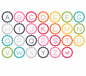 found this cutsie alphabet garland printable , and other really cool ...