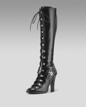 Michael Kors Lace-Up Knee Boot from Neiman Marcus