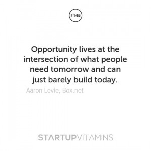 ... tomorrow and can be just barely built today. - Aaron Levie, Box.net