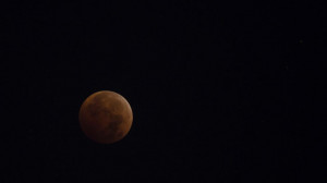 lunar eclipse is seen in Homer Glen, Illinois, 25 miles southwest of ...