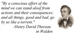 By a conscious effort of the mind...