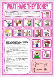 present perfect students must complete the sentences with the present ...