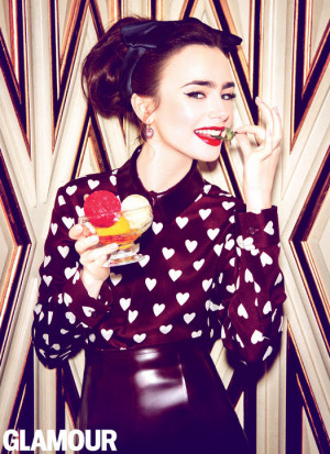 Lily Collins’ Glamour July Issue Photo-Shoot