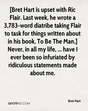 with Ric Flair. Last week, he wrote a 3,783-word diatribe taking Flair ...
