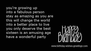 Sweet 16 Birthday Quotes For Daughter ~ 16th sweet birthday poems best ...