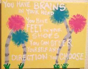 8X10 Dr. Seuss quote and lorax trees on Etsy, $12.00