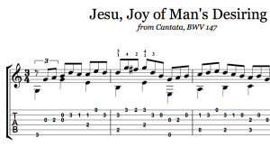 Jesu, Joy of Man’s Desiring (Notes+TAB) [ $3.99 ] – [ Preview ...