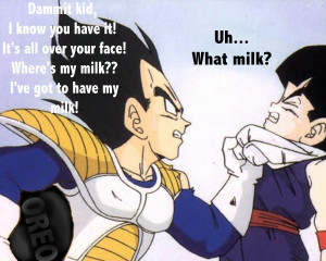 Dragon Ball Z milk