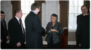 Chief Justice Shirley S. Abrahamson greets and congratulates Advanced ...