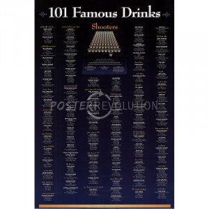 famous drinking 101 greatest movie quotes poster
