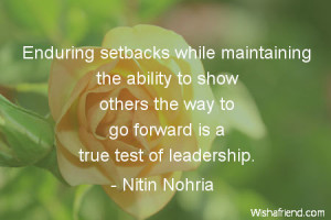 ability-Enduring setbacks while maintaining the ability to show others ...