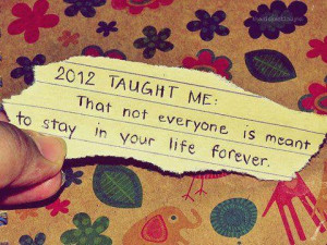 2012 taught me,