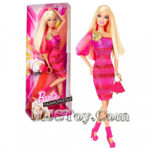 Year 2012 Barbie Fashionistas Series 12 Inch Doll Set BARBIE X7868
