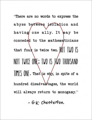 Chesterton Christian marriage quote by jenniferdare on Etsy, $10 ...