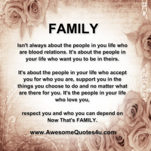 family isn t always about the family isn t always
