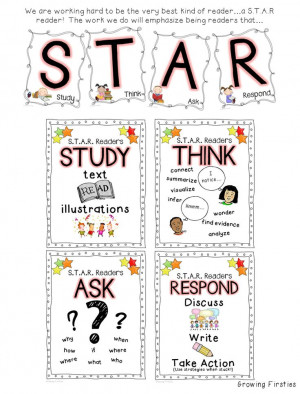 Reading Workshop with a STAR Reader Lens - S=Study T=Think A=Ask R ...