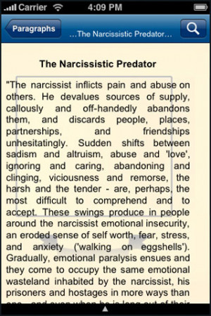 Narcissism Book of Quotes