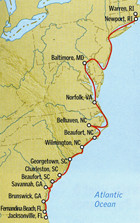 atl coast waterways map thumb Atlantic Coastal Waterways: Florida to ...