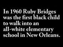 was six-years-old in first grade , and I was the only black student to ...